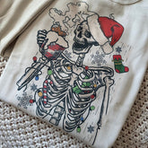 Skeleton Christmas Coffee Sweatshirt