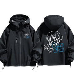 Bocchi The Radio Graphic Windbreaker Jacket
