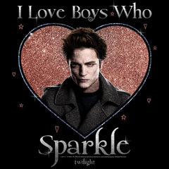 I Love Boys Who Sparkle Short Sleeve T-Shirt