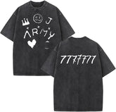 Vintage Kpop ARMY Black Washed Cotton T-Shirt