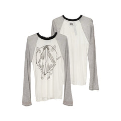 Martin Same Color Block Long-sleeved T-shirt