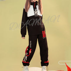 Trendy Game Cosplay Jacket Sweater Trousers Set