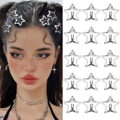 Y2K Star Hair Clips
