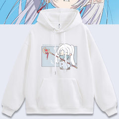 Unisex Anime Graphic Print Loose Hoodie