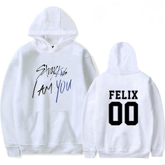 Unisex Trendy Kpop Letter Print Loose Hoodie