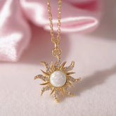 Opal Sun Necklace