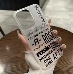 ROSE Tracklist Mirror Phone Case
