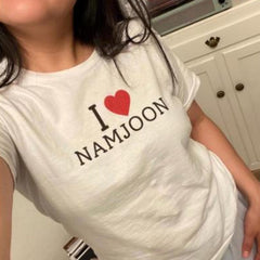 I LOVE Taehyung Namjoon Printed Tee