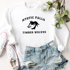 The Vampire Diaries Inspired Mystic Falls Salvatore 17 Front and Back Sweatshirt