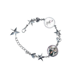 Versatile SKZ Pendant Zinc Alloy Bracelet