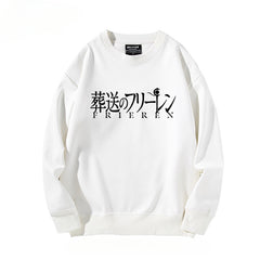 Women's Anime Print Crew Neck Sweatshirt
