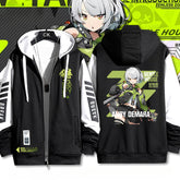 Unisex Game Print Zip Up Hoodie