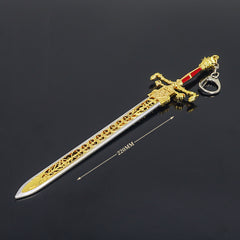 Game Sword of Night and Flame Ornament Keychain