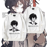Casual Anime Printed Crew Neck Sweatshirt