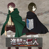 Unisex Anime Logo Print Warm Cloak