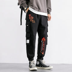 Casual Men's Game Print Black Sweatpants