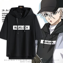 Unisex Anime Nagi Cos Hooded Short-sleeved T-shirt