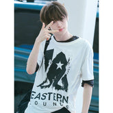 YOUNGJAE Same White Short-sleeved T-shirt Top
