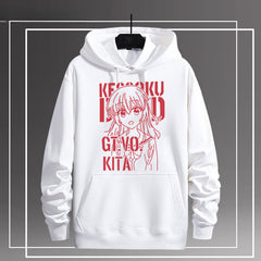 Unisex Anime Graffiti Print Loose Hoodie