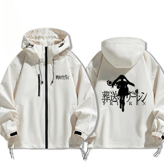 Unisex Anime Pattern Windbreaker Jacket