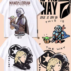 Men's Mandalorian Short Sleeve Cartoon T-Shirt