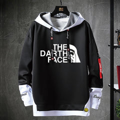 Unisex Darth Vader Print Pullover Hoodie