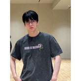 Soobin Same Retro Cotton Washed Short-sleeved T-shirt