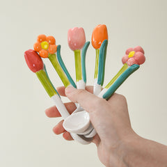 Garden Stirring Tulip & Flower Spoon Set