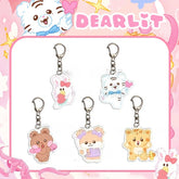 DEARLIT 2nd Anniversary Keychain Acrylic Pendant