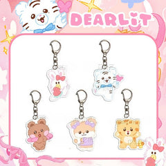 DEARLIT 2nd Anniversary Keychain Acrylic Pendant