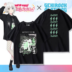 Women's Anime Pattern Short-sleeved T-shirt