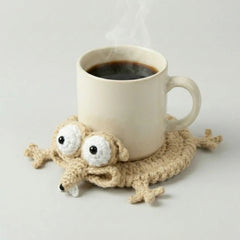 Scrat coaster crochet