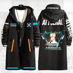 Men's Game Windbreaker Long Hooded Jacket