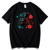 Casual Black Darth Vader Short Sleeve Tee