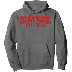 STR Simple Red Logo Pullover Hoodie