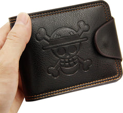 Straw Hat Luffy Anime Wallet Keychain Set