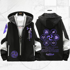 Casual Game Pattern Hooded Jacket