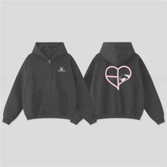 BP Melody Printed Zipper Hoodie