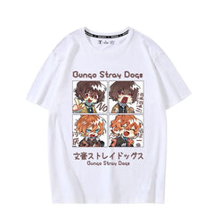 Unisex Anime Print Short-sleeved T-shirt