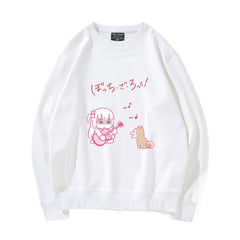 Bocchi Cartoon Crew Neck Sweatshirt Top