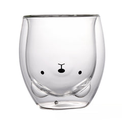 Creative Double Layer Bear Cup