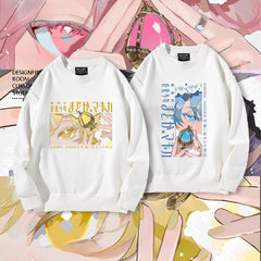 Trendy Anime Crew Neck Sweatshirt