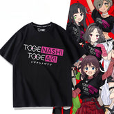 Unisex Anime Letter Short-sleeved Tee