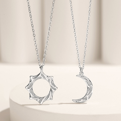 Sun and Moon Couple Necklace