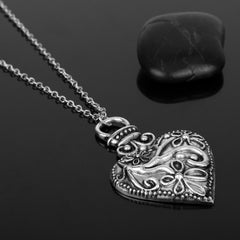 Retro Vampire Diaries Heart-shaped Pendant Necklace