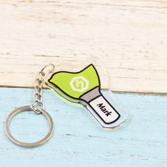 KPOP Cartoon Acrylic Pendant Keychain Set