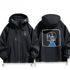 Chic Anime Cos Zipper Hooded Jacket