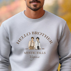 Hello Brother Salvatore Printed Sweatshirt