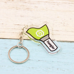 KPOP Cartoon Acrylic Pendant Keychain Set