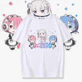Unisex Anime Print Short Sleeve T-Shirt